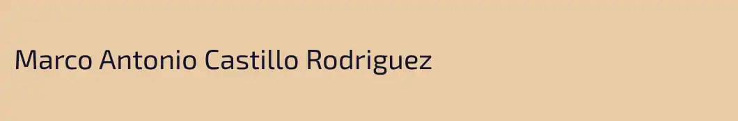 Marco Antonio Castillo Rodriguez